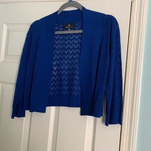Blue cardigan
